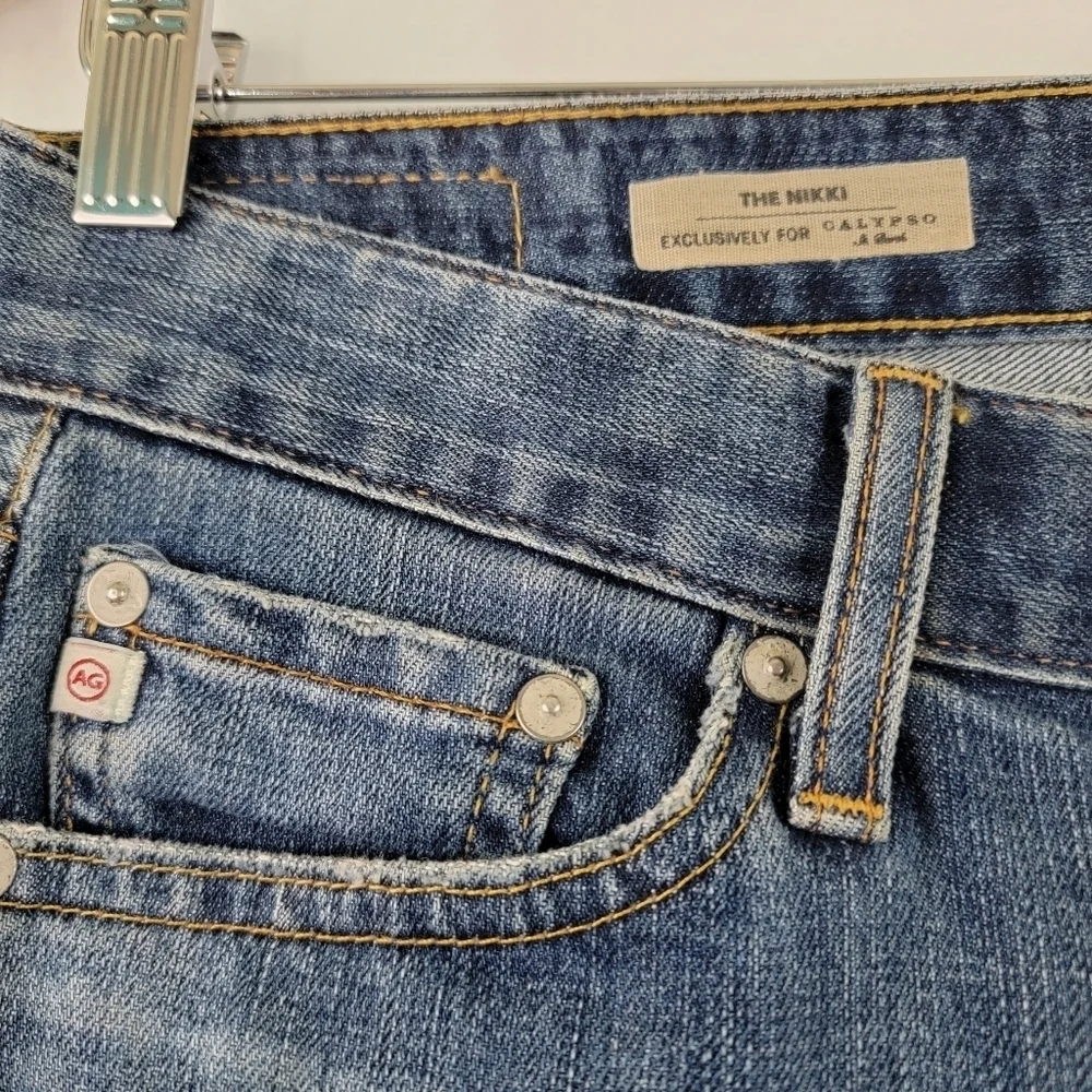 AG THE NIKKI Exclusively For Calypso Mid-rise Skinny Jeans Women Sz 25R